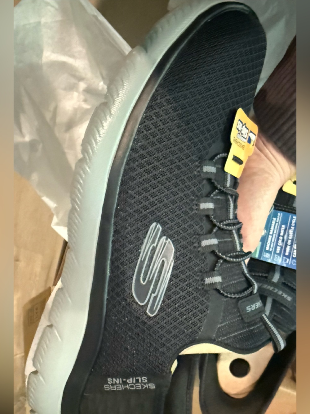 Skechers Hands-Free Slip-Ins: Ultra-Comfortable Black Athletic Shoes (NWT)